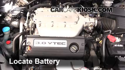 2005 Honda Accord EX 3.0L V6 Sedan (4 Door) Battery Replace
